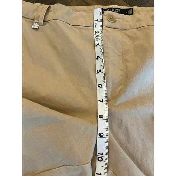 Lauren Ralph Lauren Chino Golf Bermuda Shorts Women 12 Beachy Preppy Academia - Picture 6 of 13